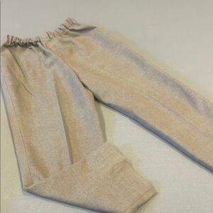 Olive green  Elastic Waist Pants handmade medium fit